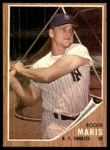 1962 Topps #1 Roger Maris Excellent  ID: 238486