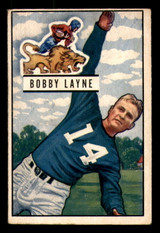 1951 Bowman #102 Bobby Layne Very Good  ID: 300434