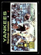 1971 Topps # 5 Thurman Munson Very Good ID: 277194 1971 Topps # 5 Thurman Munson Very Good ID: 277194
