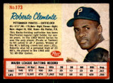 1962 Post Cereal #173 Roberto Clemente VAR Very Good Red Lines  ID: 280780