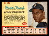 1962 Post Cereal #173 Roberto Clemente VAR Very Good Red Lines  ID: 280782