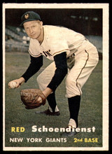 1957 Topps #154 Red Schoendienst Near Mint  ID: 228146