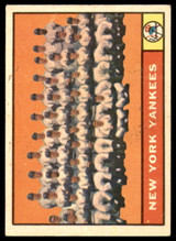 1961 Topps #228 Yankees Team Excellent  ID: 251317