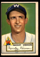 1952 Topps #106 Mickey Vernon Excellent 1952 Topps #106 Mickey Vernon Excellent