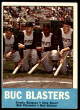 1963 Topps # 18 Smoky Burgess/Dick Stuart/Roberto Clemente/Bob Skinner Buc Blasters Very Good  ID: 235624