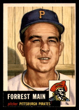 1953 Topps #198 Forrest Main Near Mint 