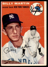 1954 Topps #13 Billy Martin G-VG ID: 254750 1954 Topps #13 Billy Martin G-VG ID: 254750