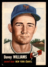 1953 Topps #120 Davey Williams Excellent+  ID: 300965