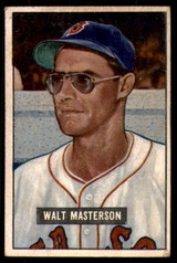 1951 Bowman #307 Walt Masterson Excellent 