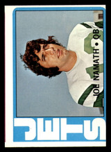 1972 Topps #100 Joe Namath Miscut 