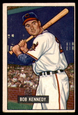 1951 Bowman #296 Bob Kennedy Very Good RC Rookie High Number 1951 Bowman #296 Bob Kennedy Very Good RC Rookie High Number