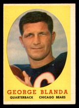 1958 Topps #129 George Blanda Excellent+  ID: 270112