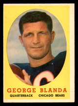 1958 Topps #129 George Blanda Excellent+ ID: 270112 1958 Topps #129 George Blanda Excellent+ ID: 270112