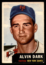 1953 Topps #109 Alvin Dark UER G-VG  ID: 296821