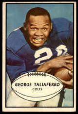 1953 Bowman #19 George Taliaferro VG-EX 1953 Bowman #19 George Taliaferro VG-EX