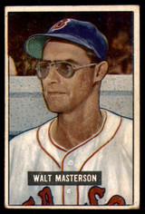 1951 Bowman #307 Walt Masterson Very Good High Number 1951 Bowman #307 Walt Masterson Very Good High Number