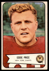 1954 Bowman #86 Eddie Price VG Very Good NY Giants 1954 Bowman #86 Eddie Price VG Very Good NY Giants