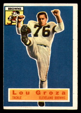 1956 Topps #9 Lou Groza Excellent 1956 Topps #9 Lou Groza Excellent