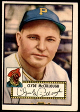 1952 Topps #218 Clyde McCullough Miscut 1952 Topps #218 Clyde McCullough Miscut