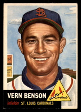 1953 Topps #205 Vern Benson Excellent RC Rookie  ID: 296111