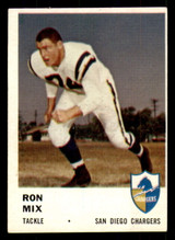 1961 Fleer #162 Ron Mix Ex-Mint 