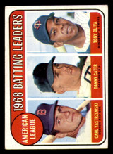 1969 Topps #   1 Carl Yastrzemski/Danny Cater/Tony Oliva A.L. Batting Leaders VG-EX 