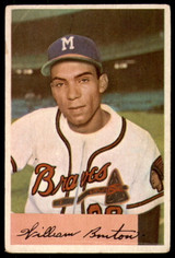 1954 Bowman #224 Bill Bruton UER G-VG  ID: 253675