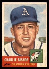 1953 Topps #186 Charlie Bishop G-VG RC Rookie 