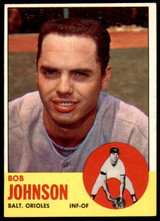 1963 Topps #504 Bob Johnson Excellent 