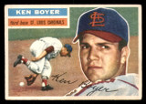 1956 Topps #14B Ken Boyer White Backs Very Good  ID: 296468