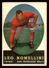 1958 Topps #89 Leo Nomellini Excellent+ ID: 268329 1958 Topps #89 Leo Nomellini Excellent+ ID: 268329