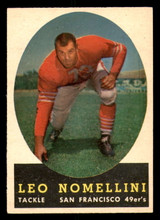1958 Topps #89 Leo Nomellini Excellent+  ID: 268330