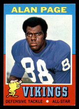 1971 Topps # 71 Alan Page Ex-Mint  ID: 270708