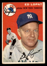 1954 Topps #5 Ed Lopat Very Good  ID: 296143