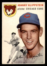 1954 Topps #31 Johnny Klippstein Excellent 1954 Topps #31 Johnny Klippstein Excellent