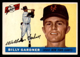 1955 Topps #27 Billy Gardner Excellent RC Rookie  ID: 296353