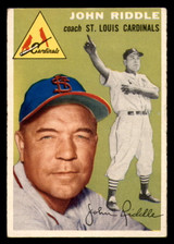 1954 Topps #147 Johnny Riddle CO Excellent 