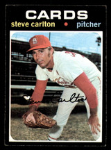 1971 Topps # 55 Steve Carlton Ink on Back 
