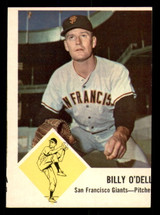 1963 Fleer #66 Billy O'Dell Miscut 