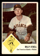 1963 Fleer #66 Billy O'Dell Very Good  ID: 281684