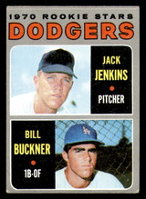 1970 Topps #286 Jack Jenkins/Bill Buckner Dodgers Rookies VG-EX RC Rookie ID: 277154 1970 Topps #286 Jack Jenkins/Bill Buckner Dodgers Rookies VG-EX RC Rookie ID: 277154