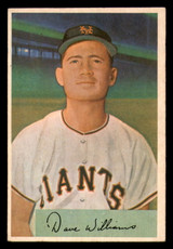 1954 Bowman #9 Dave Williams Excellent+  ID: 299196