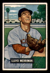 1951 Bowman #72 Lloyd Merriman Very Good ID: 298189 1951 Bowman #72 Lloyd Merriman Very Good ID: 298189