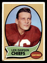 1970 Topps #1 Len Dawson UER Very Good  ID: 273363