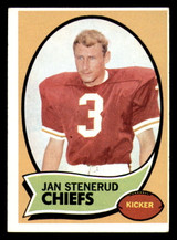 1970 Topps # 25 Jan Stenerud Excellent RC Rookie ID: 270600 1970 Topps # 25 Jan Stenerud Excellent RC Rookie ID: 270600
