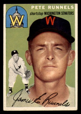 1954 Topps #6 Pete Runnels Writing on Back 