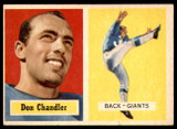 1957 Topps #23 Don Chandler Excellent+ RC Rookie 