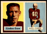 1957 Topps #91 Lindon Crow DP Ex-Mint ID: 252577 1957 Topps #91 Lindon Crow DP Ex-Mint ID: 252577