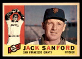 1960 Topps #165 Jack Sanford Near Mint ID: 278224 1960 Topps #165 Jack Sanford Near Mint ID: 278224