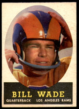1958 Topps #38 Bill Wade Ex-Mint 1958 Topps #38 Bill Wade Ex-Mint